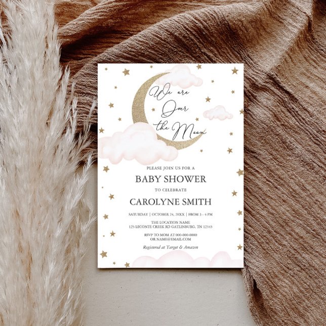 Sobre o convite do Chá de fraldas Rosa Lua (Criador carregado)