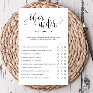 Sobre Sob Cartão De Jogo De Papel Editável Do Chá