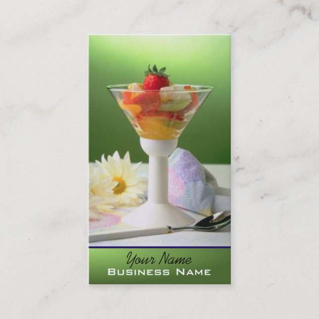 Sobremesas - cartão de visita da comida (Frente)