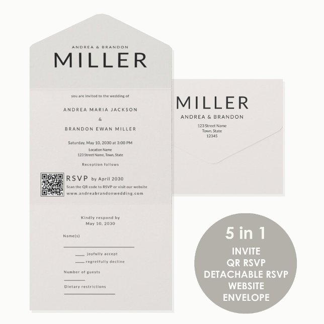 Sobrenome Arquitetônico QR Casamento (Criador carregado)
