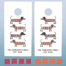 Sobrenome da Família Dachshund Wiener Dog Est