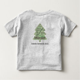 Sobrenomes Tree 2025 Toddler T-Shirt