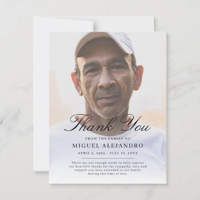 Sobrepor o Cartões de agradecimentos Elegante de S (Frente)