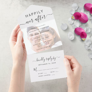 Sobreposição de Foto de Letra Chic Casamento