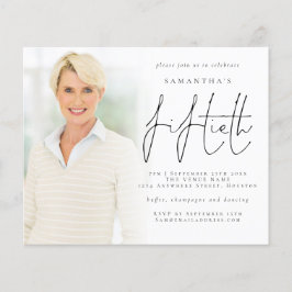 Sobreposição de Foto Minimalista de Orçamento 50º