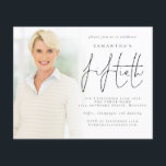 Sobreposição de Foto Minimalista de Orçamento 50º<br><div class="desc">Um valor para o alternativo do ORÇAMENTO em tamanho menor de 4, 5 x 5, 6" de semirbrilho de 110 lbs, que é de espessura semelhante a um cartão postal (no entanto, não é adequado para uso como cartão postal). POR FAVOR, OBSERVE QUE HÁ UM convite por folha. Imagem minimalista...</div>