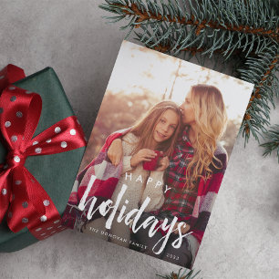 Sobreposição esboçada Cartão com fotos de férias