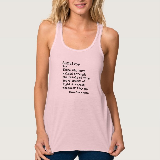 Sobrevivência: Racerback Tank Top (Frente)