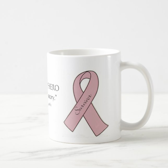 Sobrevivente do cancro da mama - caneca (Direita)