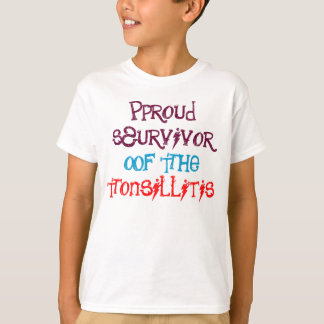 Sobrevivente orgulhoso do Tonsillitis, camisa da