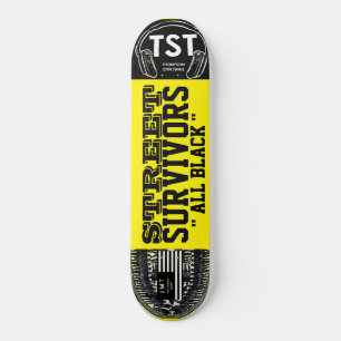 SOBREVIVENTES DE RUA TODOS PRETOS Skateboard