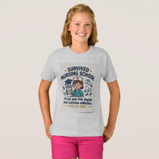 Sobreviveste à Escola Camisa Divertida de Formatur