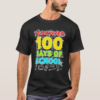 Sobrevivi A 100 Dias De Camisa Gráfica Engraçada N