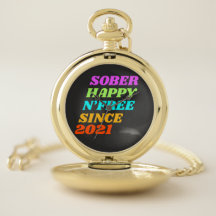 Sóbrio feliz desde então (personalize o ano)