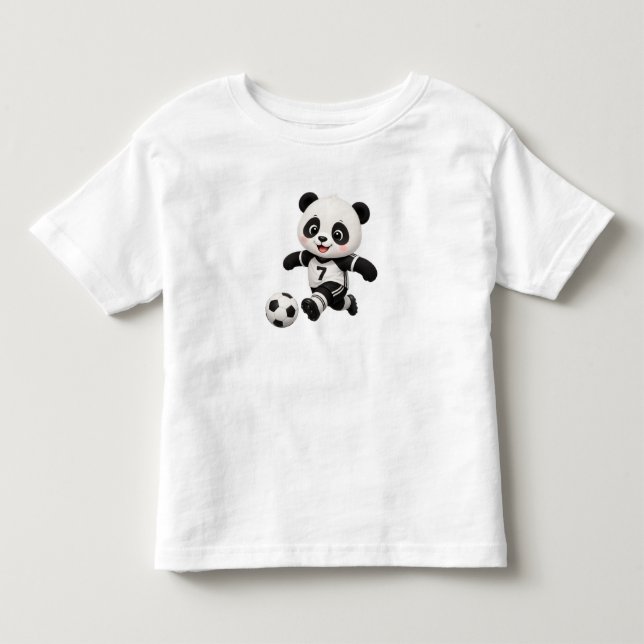 Soccer Panda Toddler T-shirt (Frente)