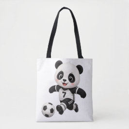 Soccer Panda Tote Bag