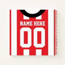 Soccer Rugby Red Strips Custom Jersey