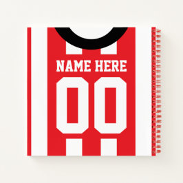 Soccer Rugby Red Strips Custom Jersey