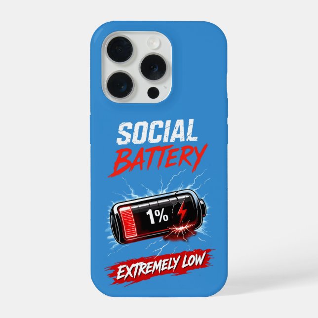 Social Battery Extremely Low – Funny Introvert  (Verso)
