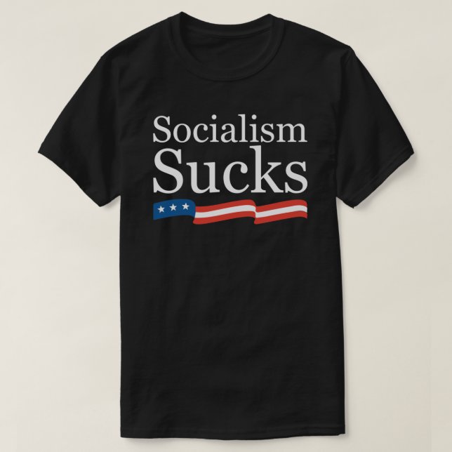 Socialism Sucks Essential T-Shirt (Frente do Design)
