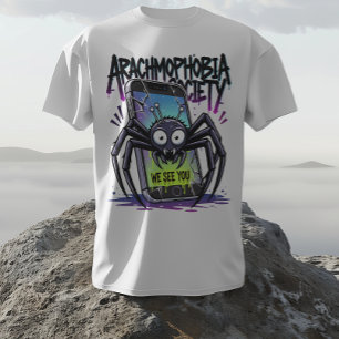 Sociedade Aracnofobia - Vemos Você Na Camisa T