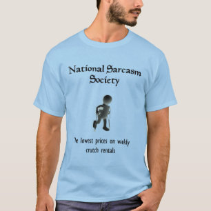 Sociedade nacional do sarcasmo do t-shirt