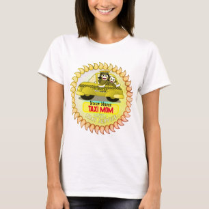 Sock Monkey Taxi Mãe T-Shirt