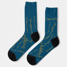 Socken mit goldener Schrift Happy Everything
