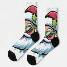 Socken mit Weihnachtsmotiv-Santa Claus