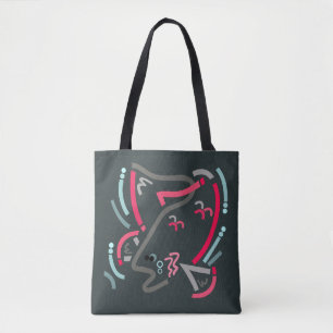 Sockeye Salmon Fish Moderna Art Tote Bag