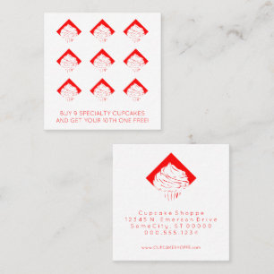 soco de fidelidade de cupcakes retrorados