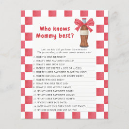 Soda Bottle baby shower Who knows mommy best game
