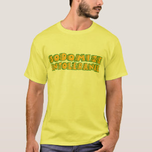 Sodomize o t-shirt da intolerância