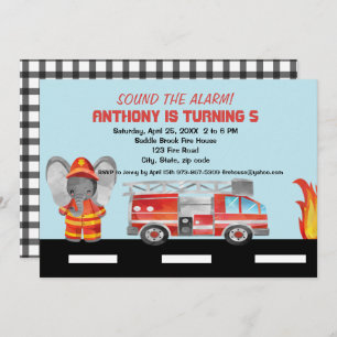 Soe o alarme! Convite do aniversário do