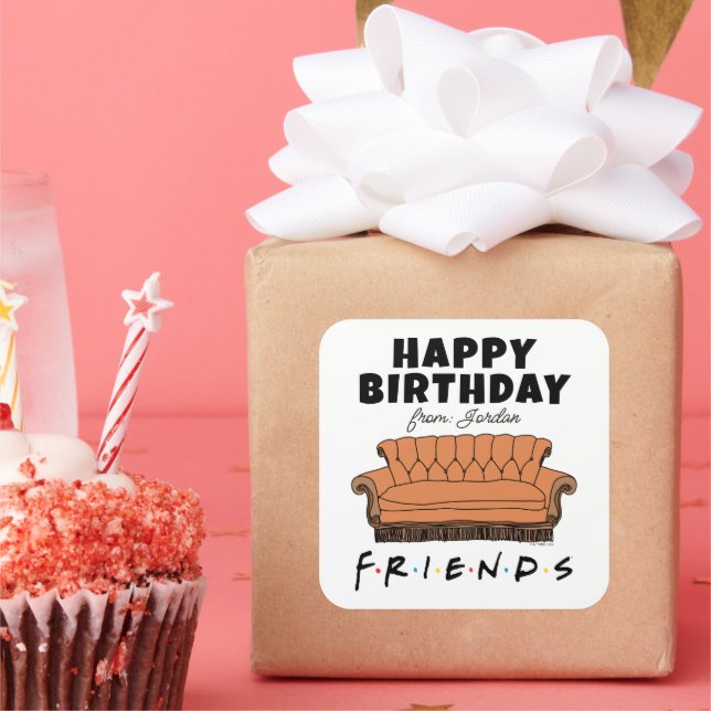 Sofá do FRIENDS™ | Etiqueta de Presente de Anivers (Festa)