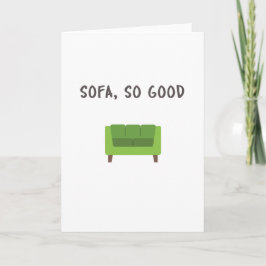 SOFA, TÃO BOM - CARTÃO DE GREETING PERSONALIZADO