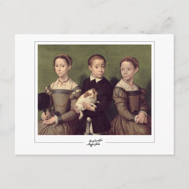 Sofonisba Anguissola #20 - Cartão Postal de Arte F (Frente)