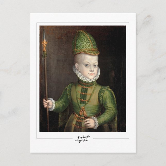 Sofonisba Anguissola #21 - Cartão Postal de Arte F (Frente)