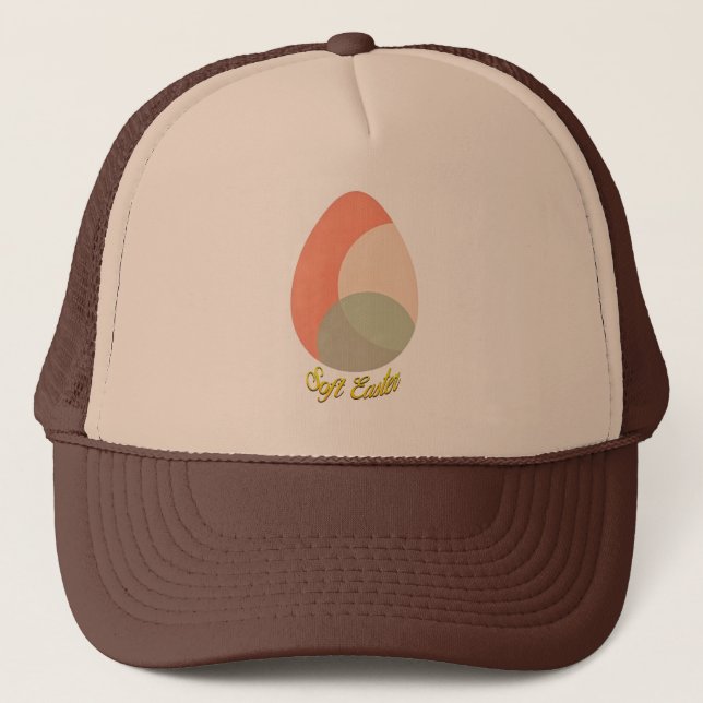 Soft Easter – Pastel Egg Illustration - boné (Frente)