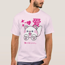 Soft & Kawaii - Camisa 💕 Gato Rosa Pastel 🐾