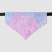 Soft Pastel Watercolor Splash Pet Bandana