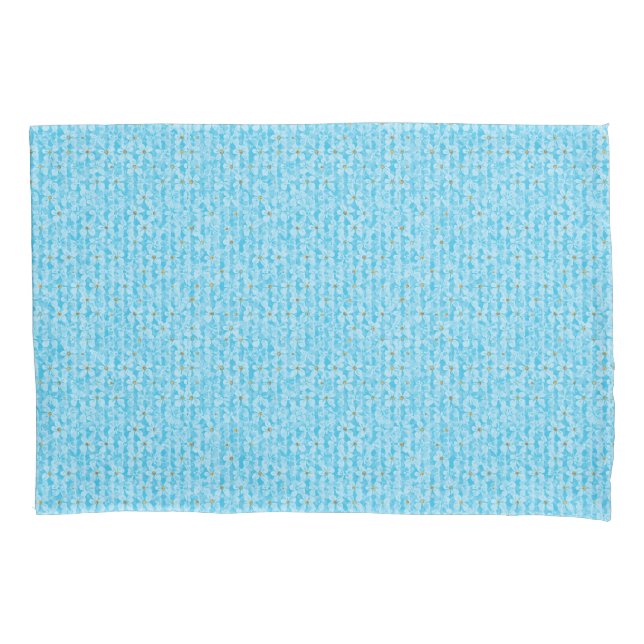 Soft Sky Blue & White Watercolor Ditsy Floral Patt (Frente)