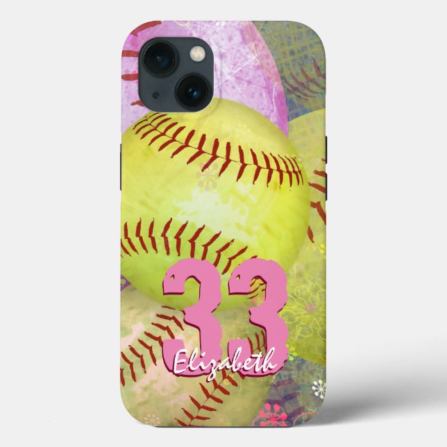Softball personalizado da moça (Verso)