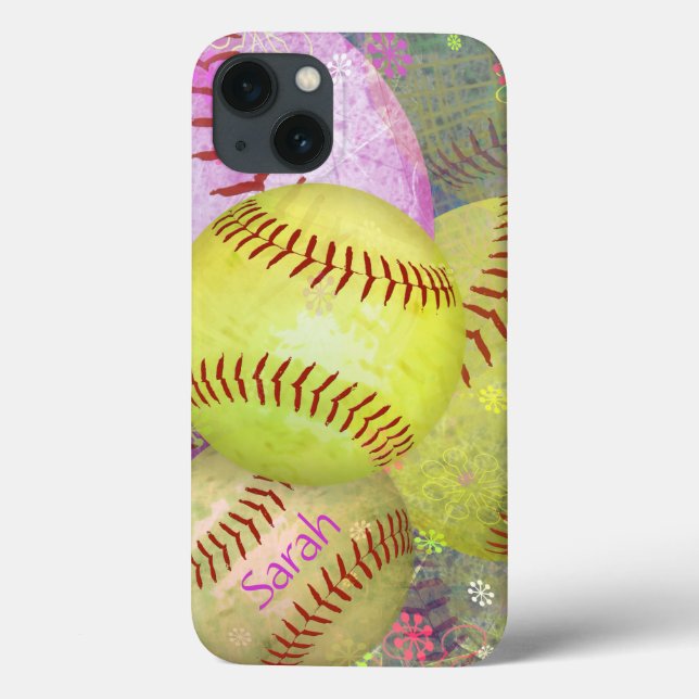 Softball personalizado da moça (Verso)
