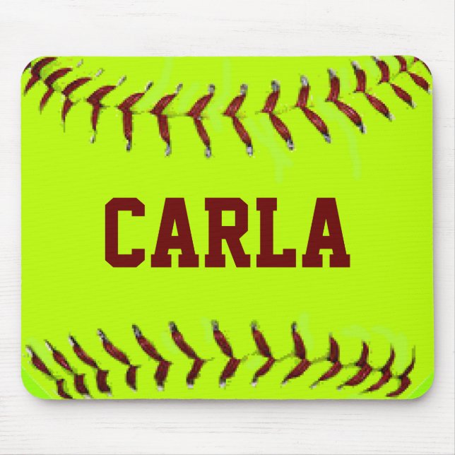 Softball personalizado Mousepad (Frente)