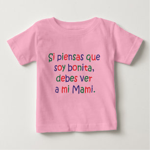 Soja Bonita… MI Mami - t-shirt do bebê - Ropa de
