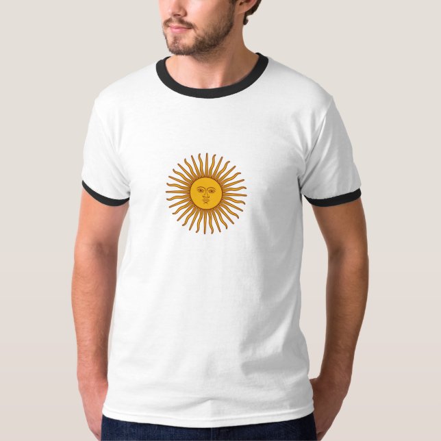 Sol argentino do símbolo T-shirt (Frente)