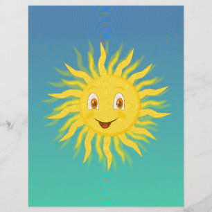 Sol com Linhas Circulares