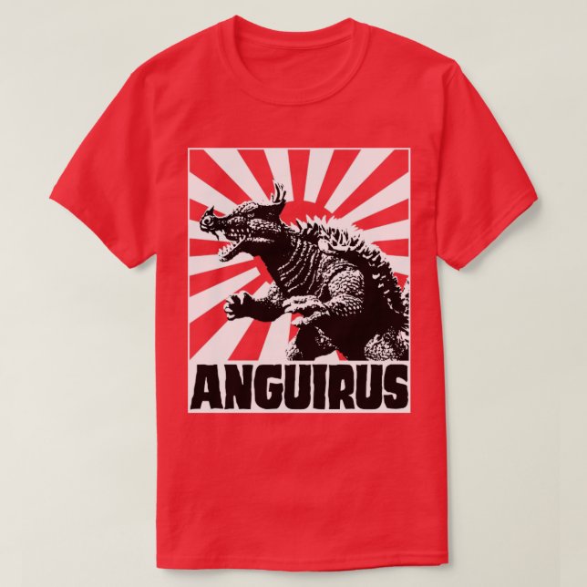 Sol de Ascensão ANGUIRUS para camisetas vermelhas (Frente do Design)