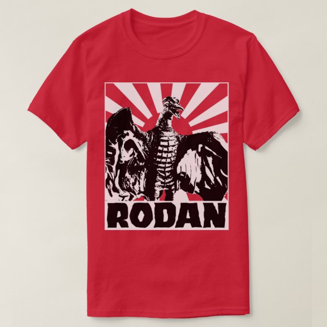 Sol de Ascensão RODAN para camisetas vermelhas (Frente do Design)
